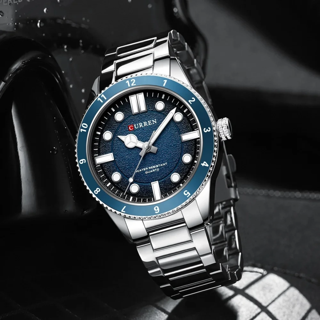  Reloj Curren 8450 + caja y bolso Curren