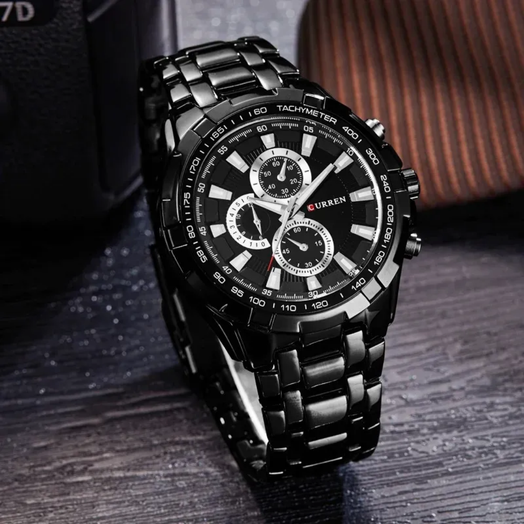 Reloj Curren 8023 acero inoxidable 46mm + caja y bolso Curren
