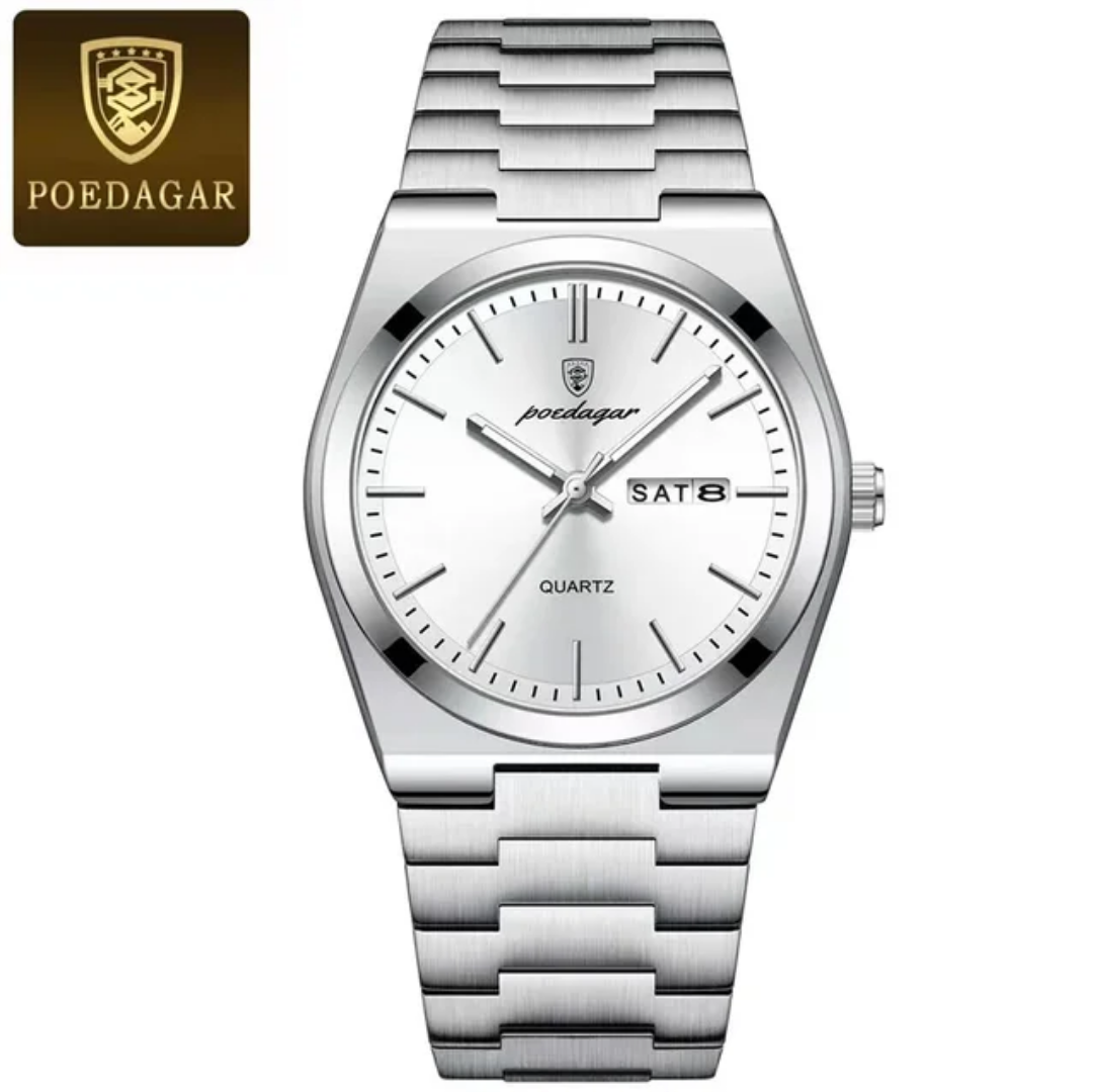  Reloj Poedegar 930 de acero inoxidable 