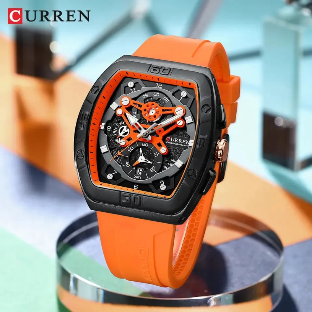  Reloj deportivo Curren 8443 + caja y bolso Curren