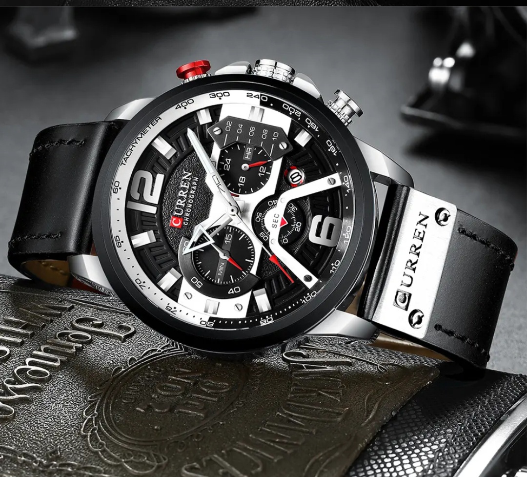 Reloj Curren 8329 para hombre caja + bolso Curren 