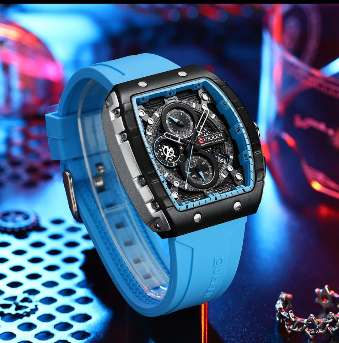  Reloj deportivo Curren 8442 + caja y bolso Curren