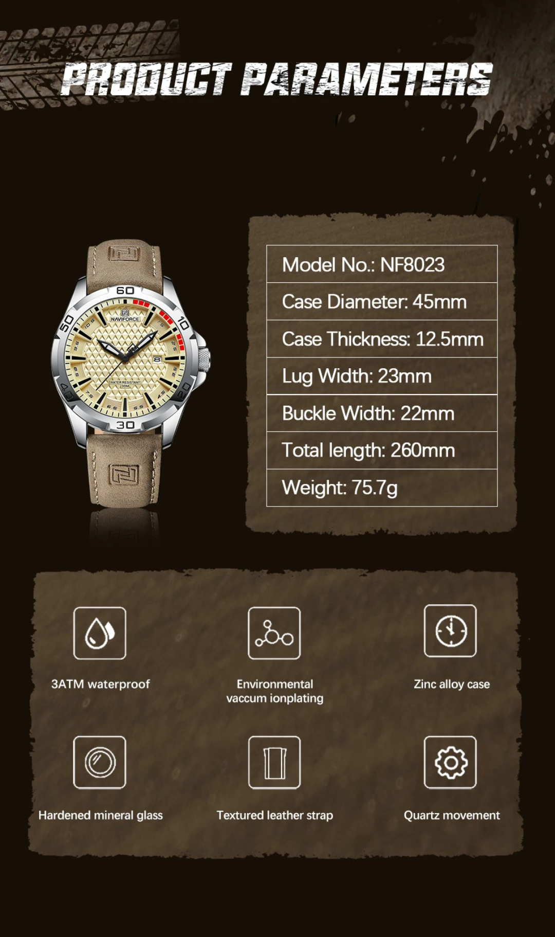 Reloj Naviforce 8023 para hombre