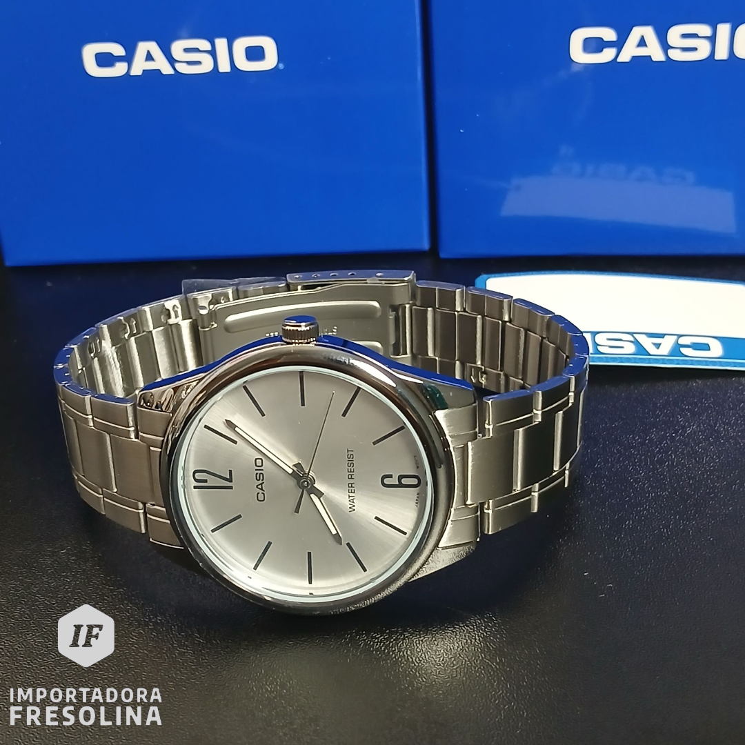   Casio MTP-V005D-7BUDF de pulsera de acero inoxidable 