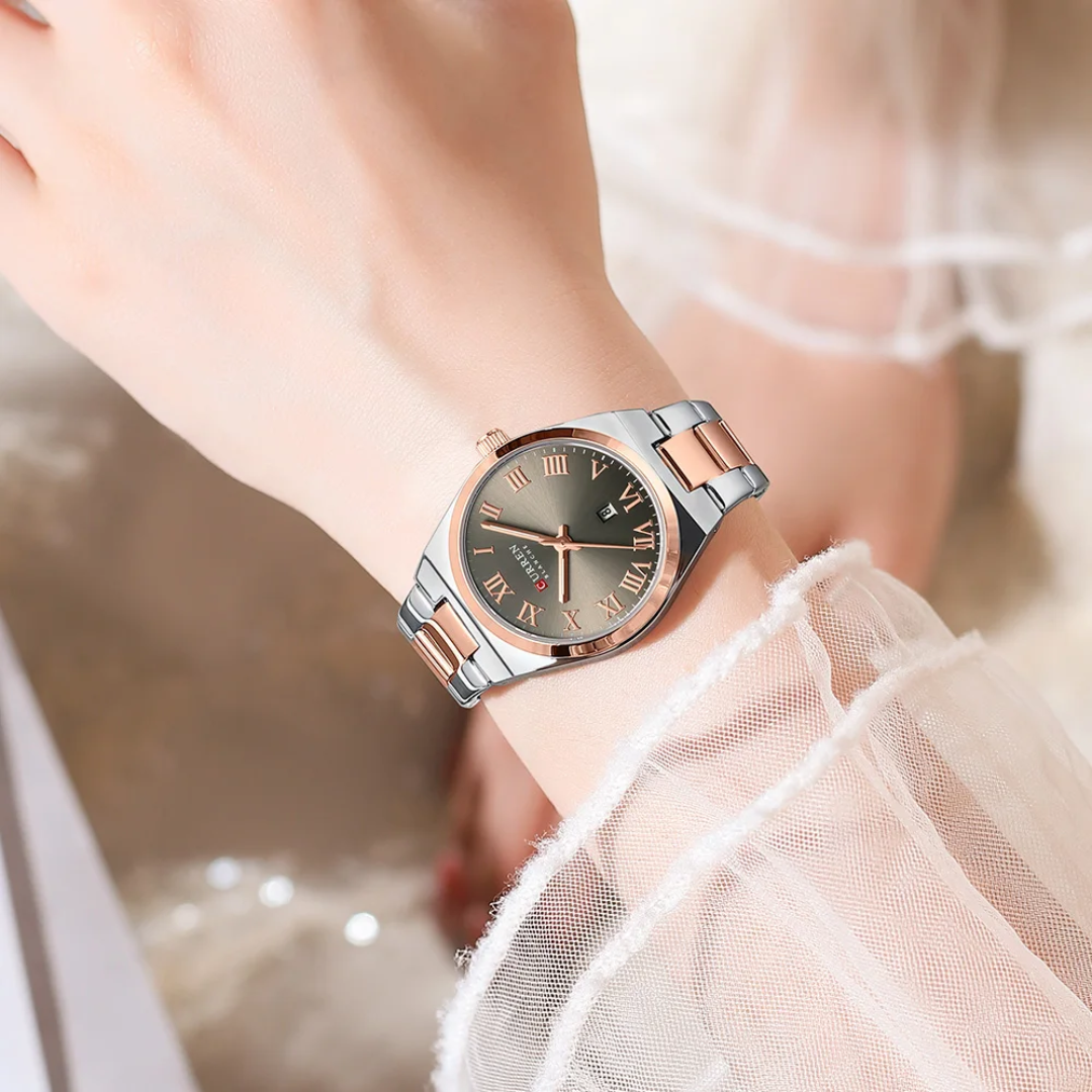 Reloj Curren 9095L caja + bolso Curren. 