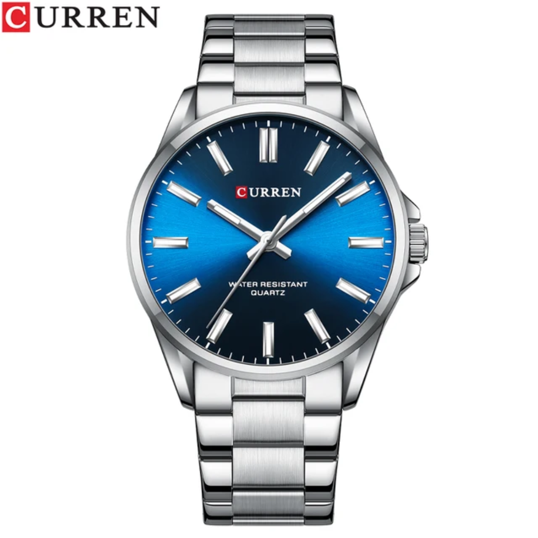 Reloj Curren 9090G de cuarzo caja + bolso Curren 