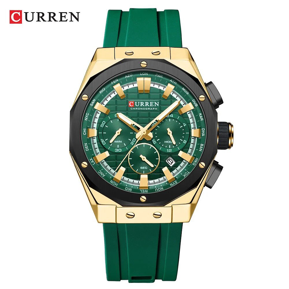  Reloj Curren 8464 de lujo + caja y bolso Curren