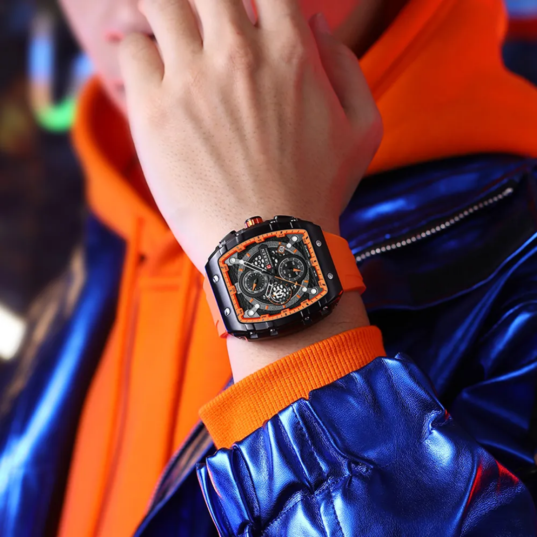  Reloj deportivo Curren 8442 + caja y bolso Curren