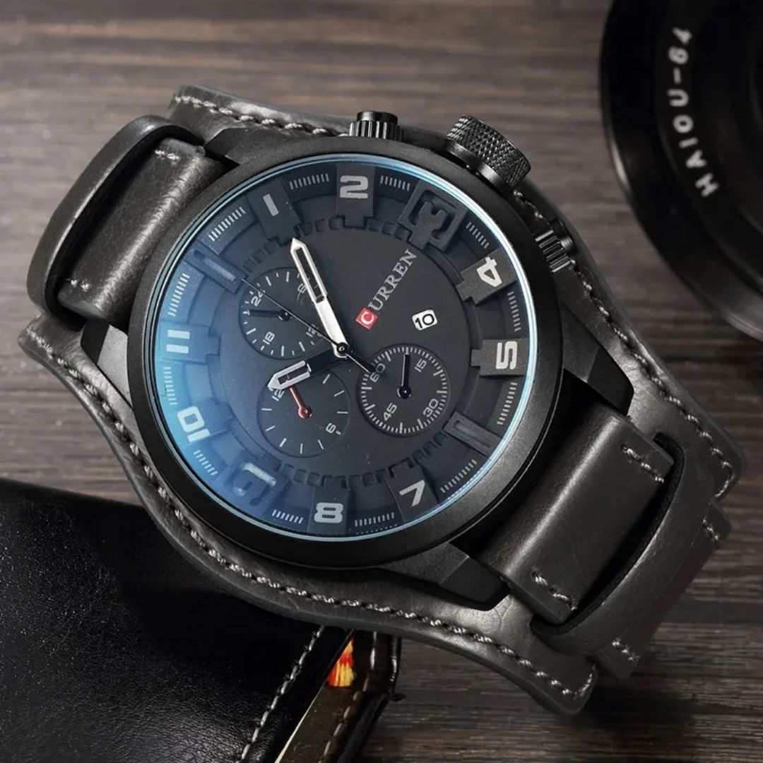 Reloj Curren 8225 - 44mm + caja y bolso Curren