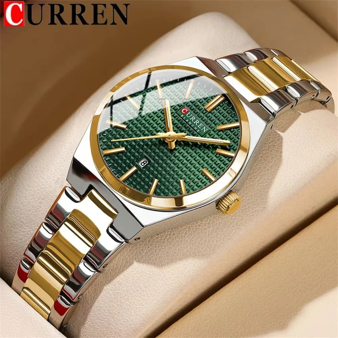  Reloj Curren 8439L de pulsera elegante + caja y bolso Curren