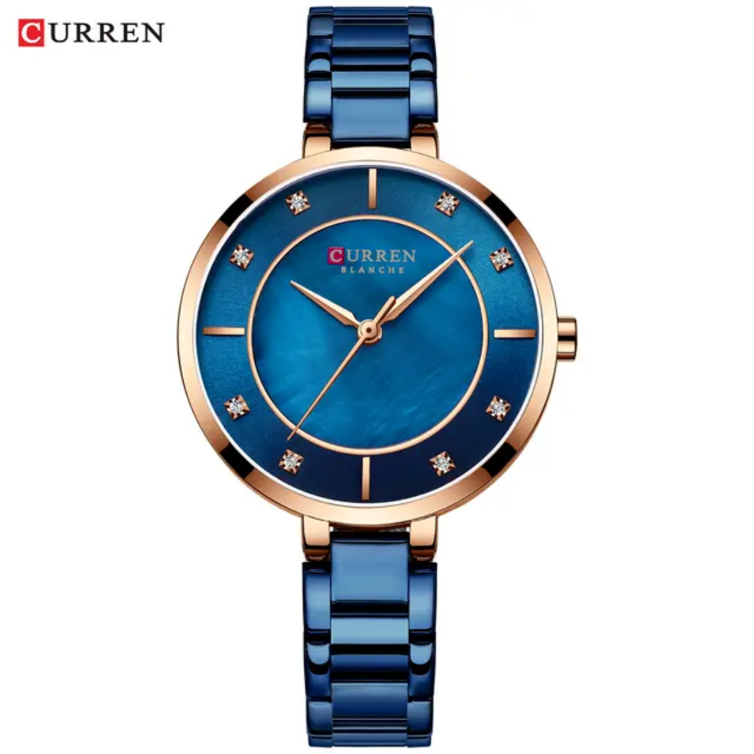Reloj elegante Curren 9051L para mujer caja + bolso Curren 