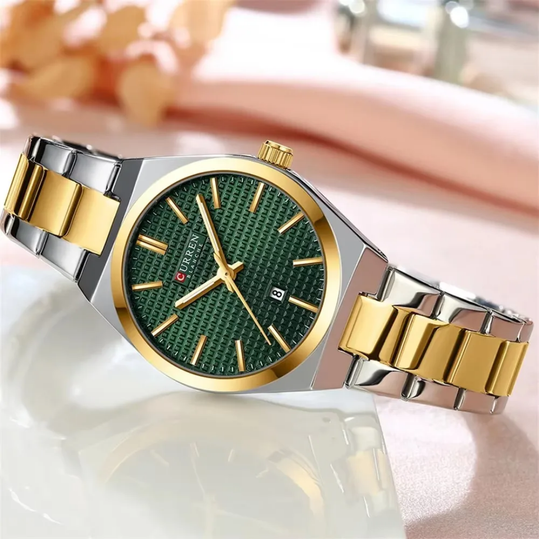  Reloj Curren 8439L de pulsera elegante + caja y bolso Curren