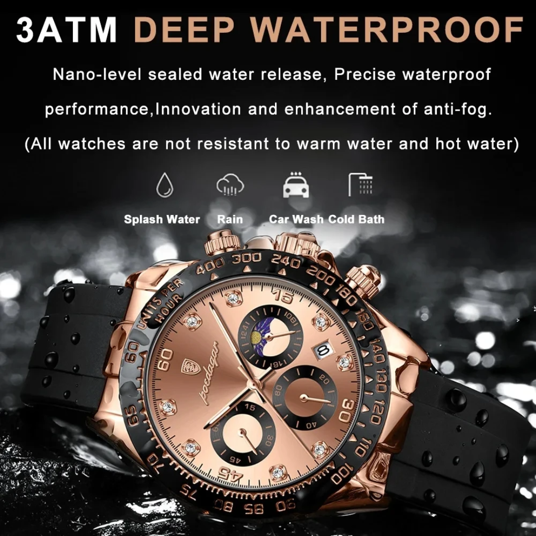 Reloj de pulsera deportivo de lujo poedagar P629