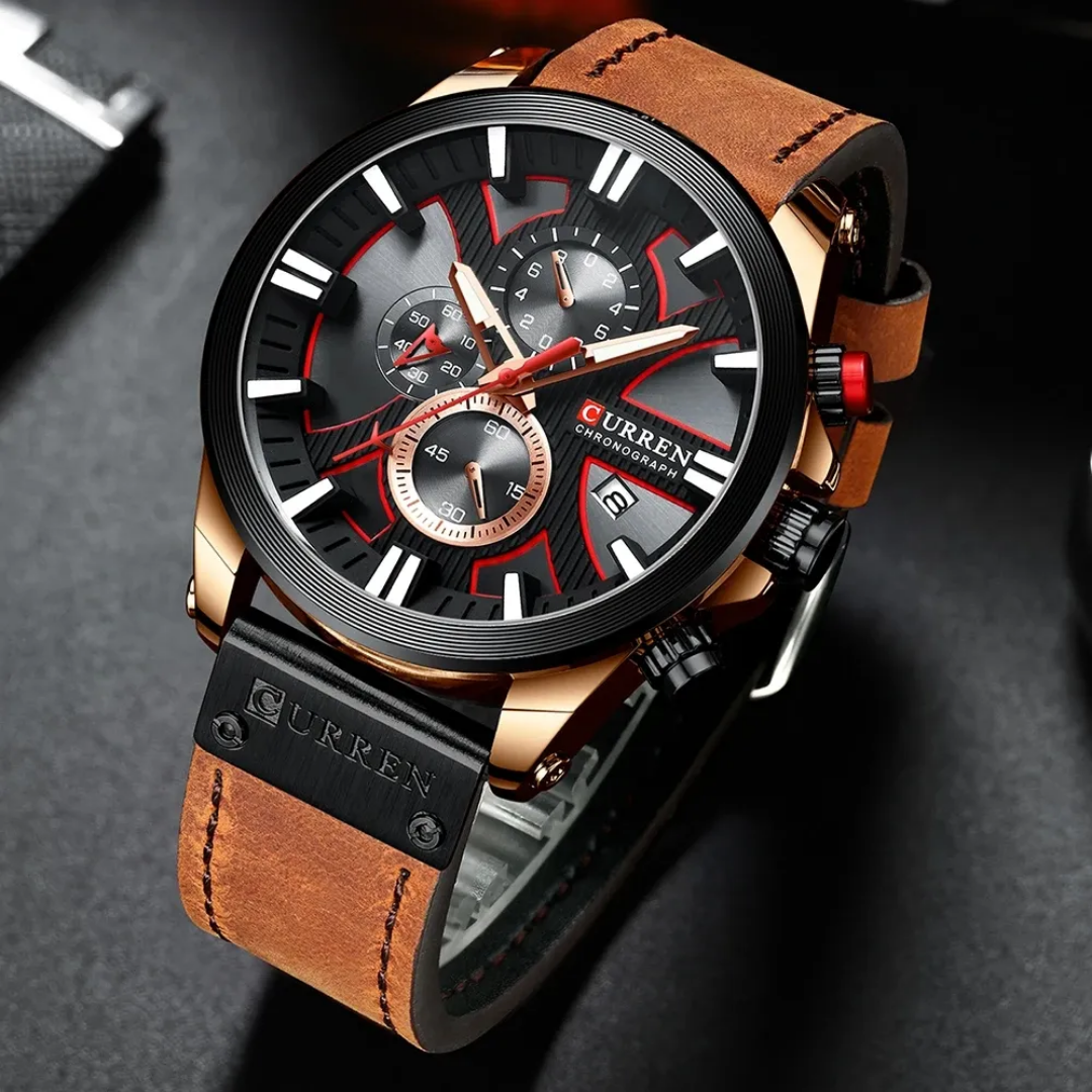  Reloj Curren 8346 de Hombre + caja y bolso Curren