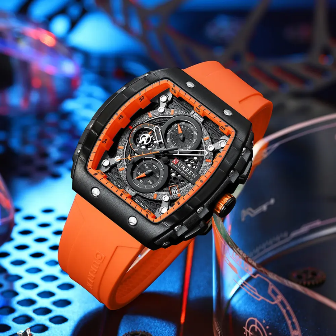  Reloj deportivo Curren 8442 + caja y bolso Curren