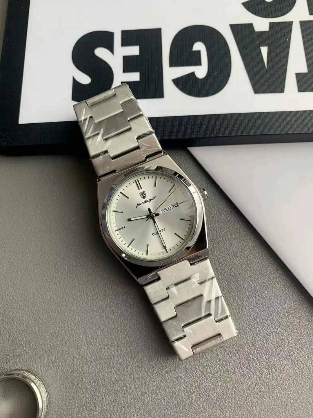  Reloj Poedegar 930 de acero inoxidable 
