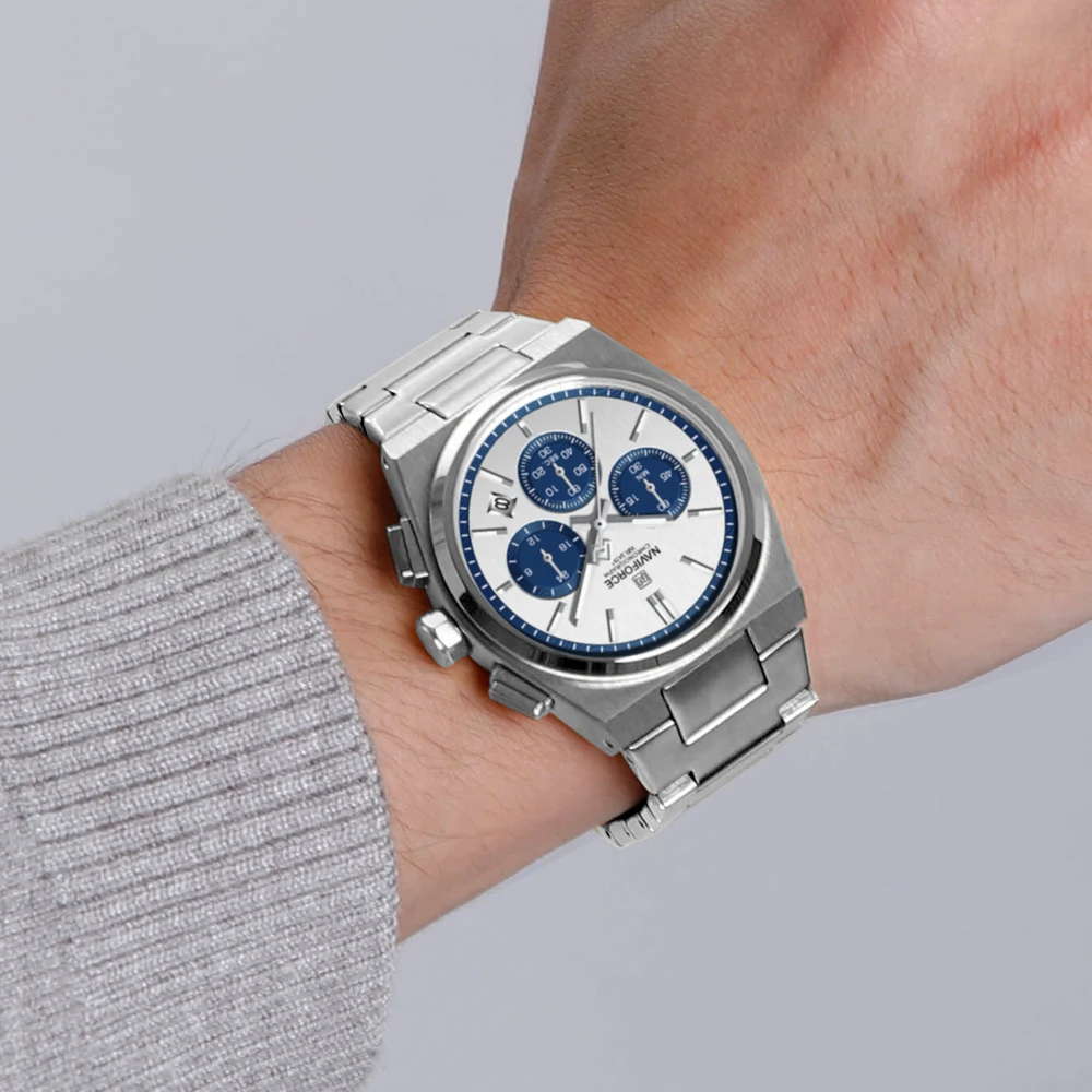  Reloj Naviforce 8048G para caballero de acero inoxidable