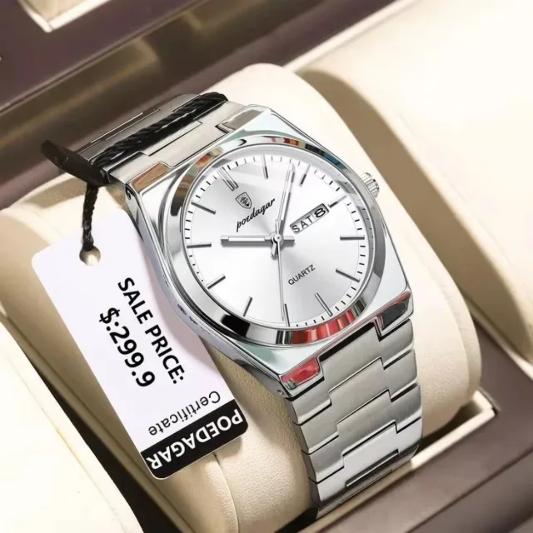  Reloj Poedegar 930 de acero inoxidable 
