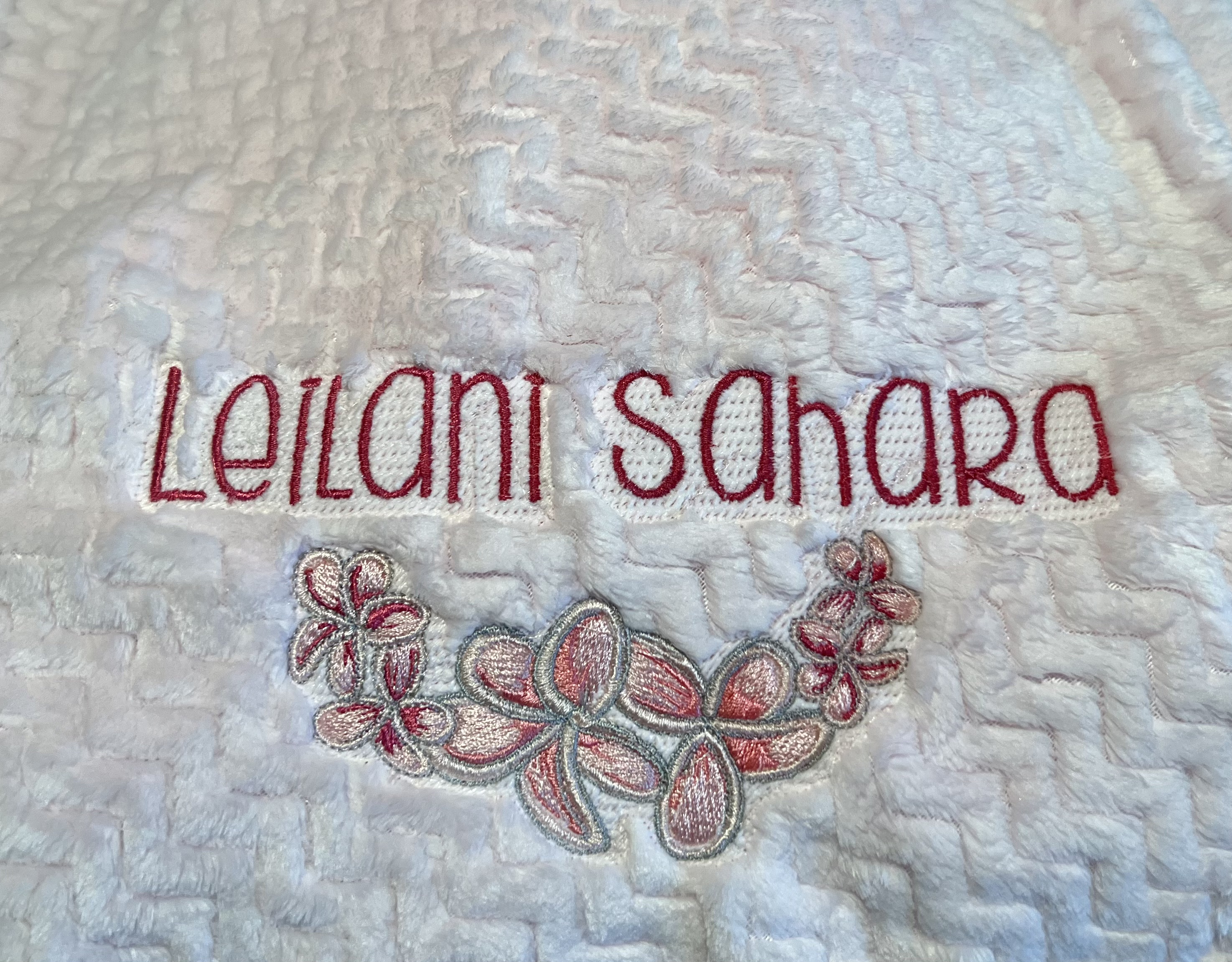 Personalized Embroidered Blanket