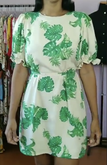 Molde Vestido com manga e lastex, gradação 36 ao 48