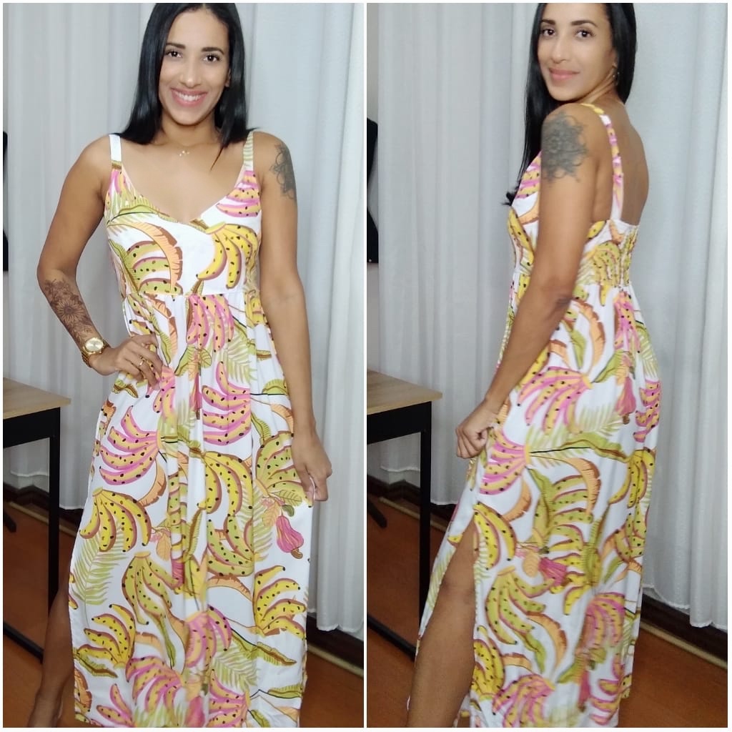 Molde Vestido longo com alça e lastex, gradação 36 ao 48