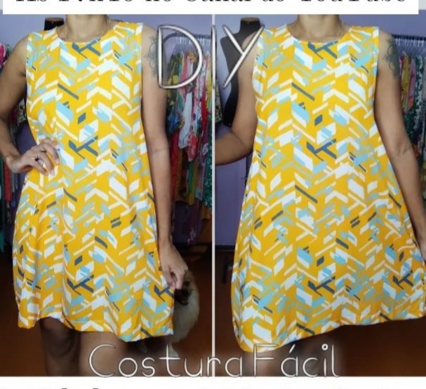 Molde Vestido básico soltinho, Gradação 36 ao 48