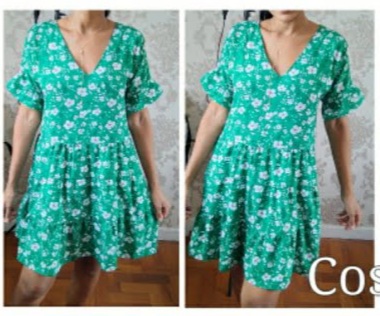 Molde Vestido 3 babados, Gradação 36 ao 48