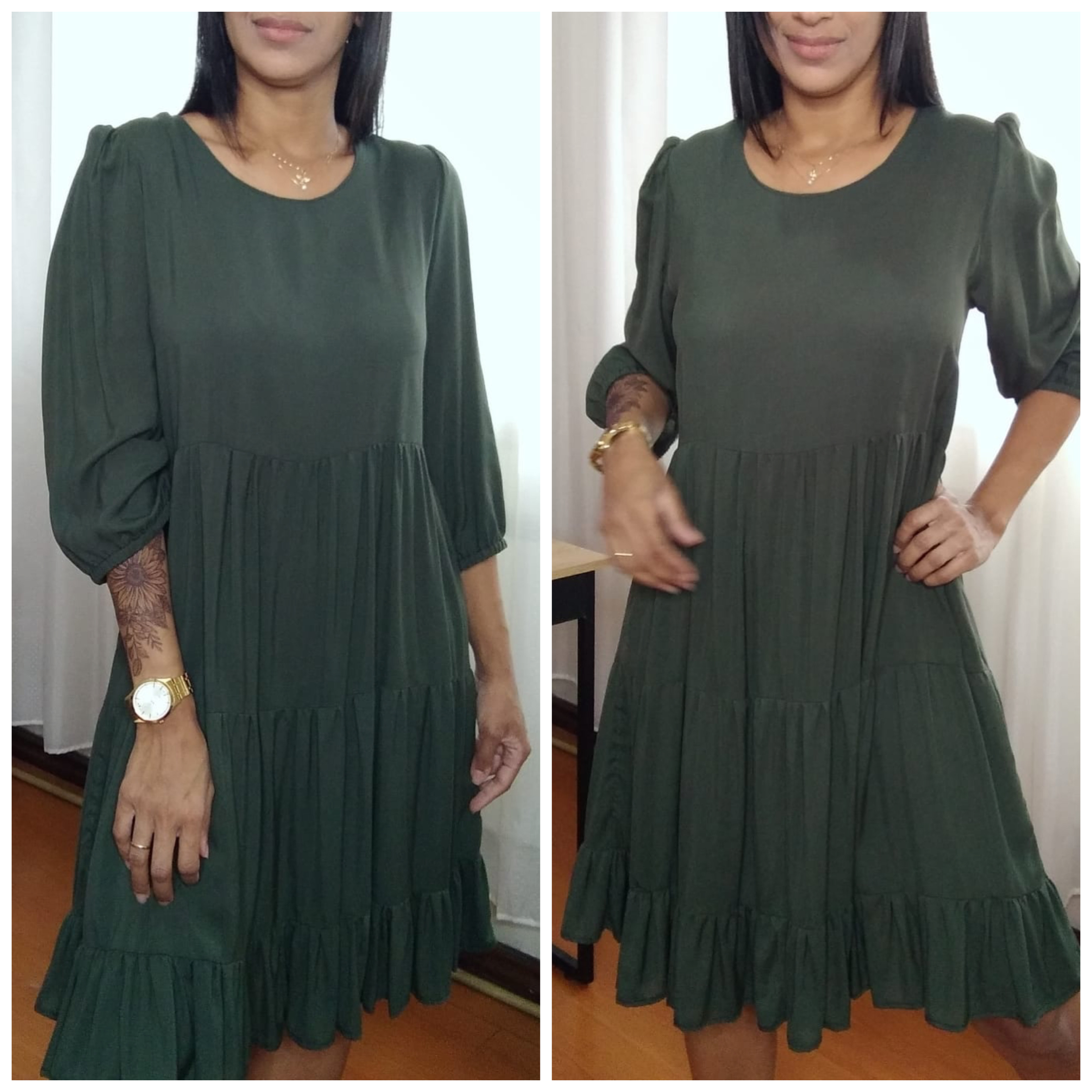 Molde estido 3 marias com manga, gardação 36 ao 48.