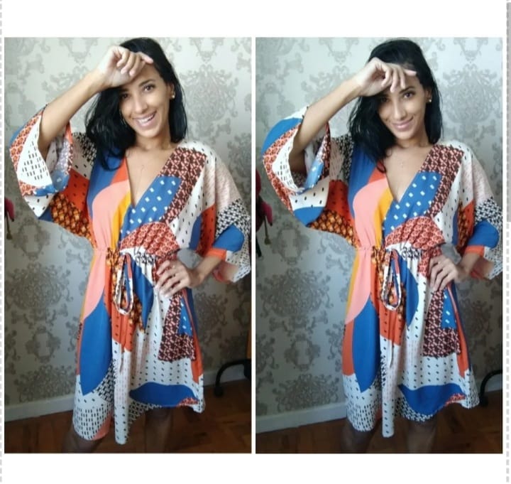 Molde Vestido Kimono, gradação 36 ao 48