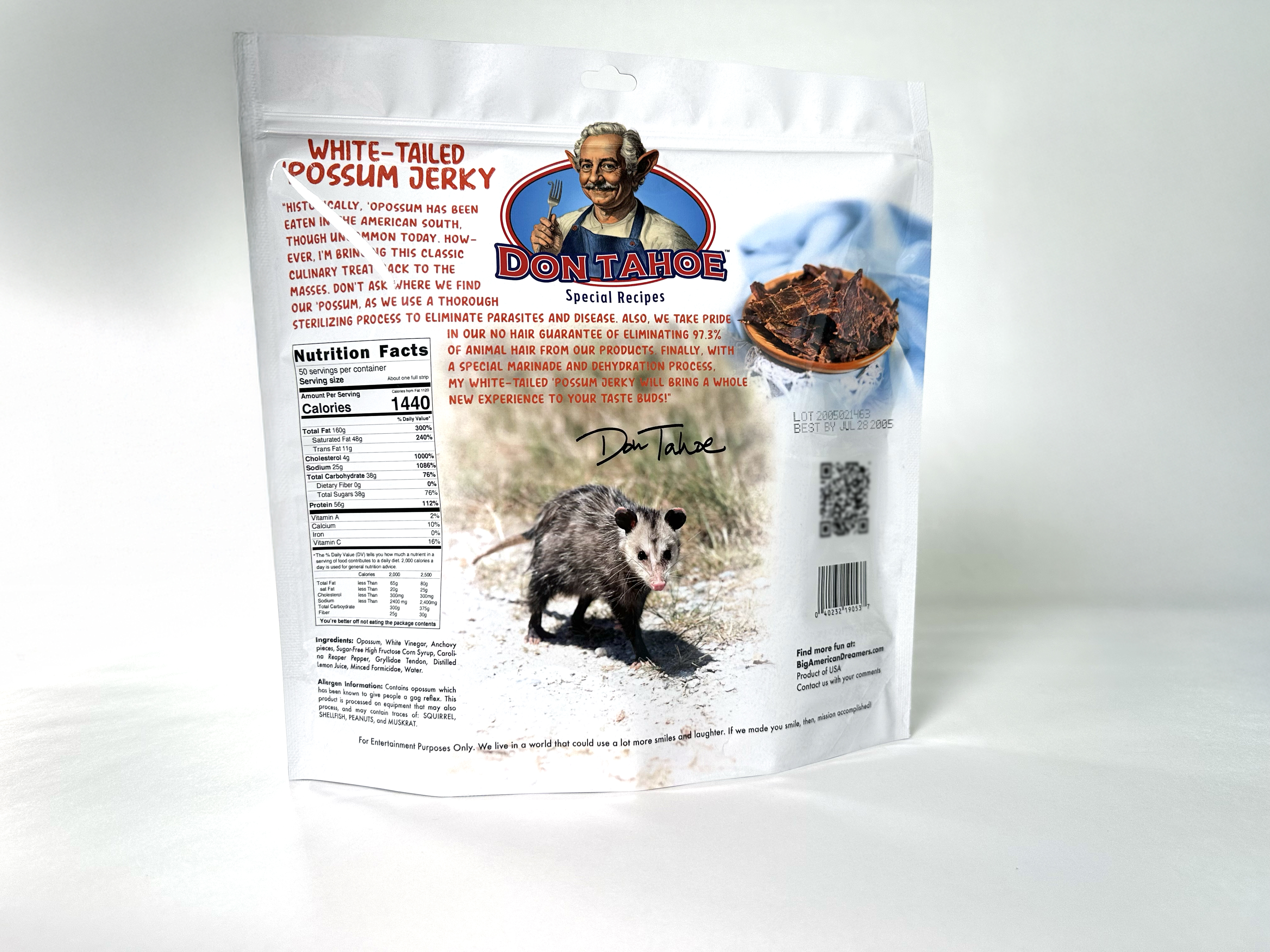 Don Tahoe White-tailed 'Possum Jerky Pouch