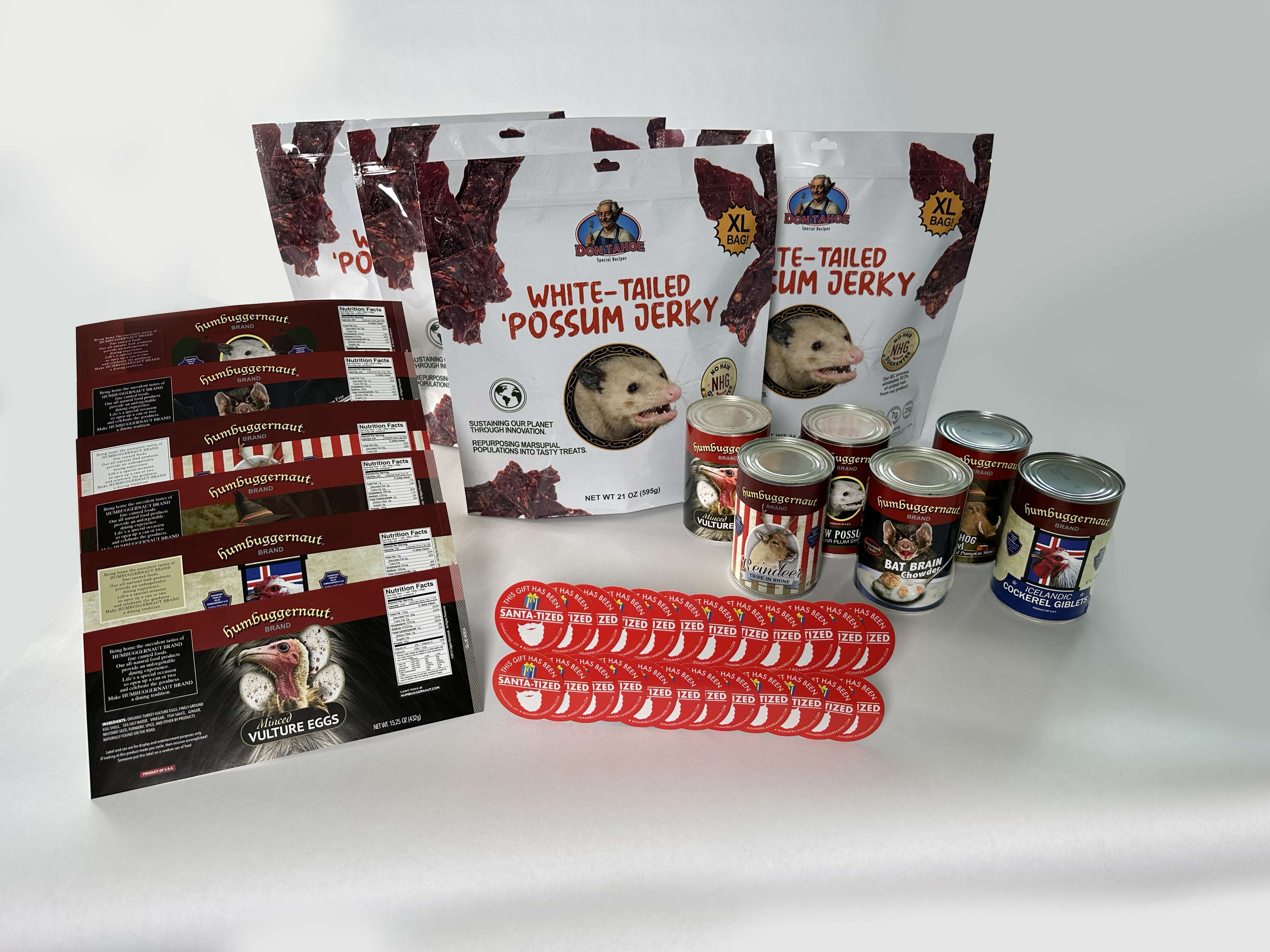 The Ultimate Gag Kit featuring all the Humbuggernaut and Don Tahoe products