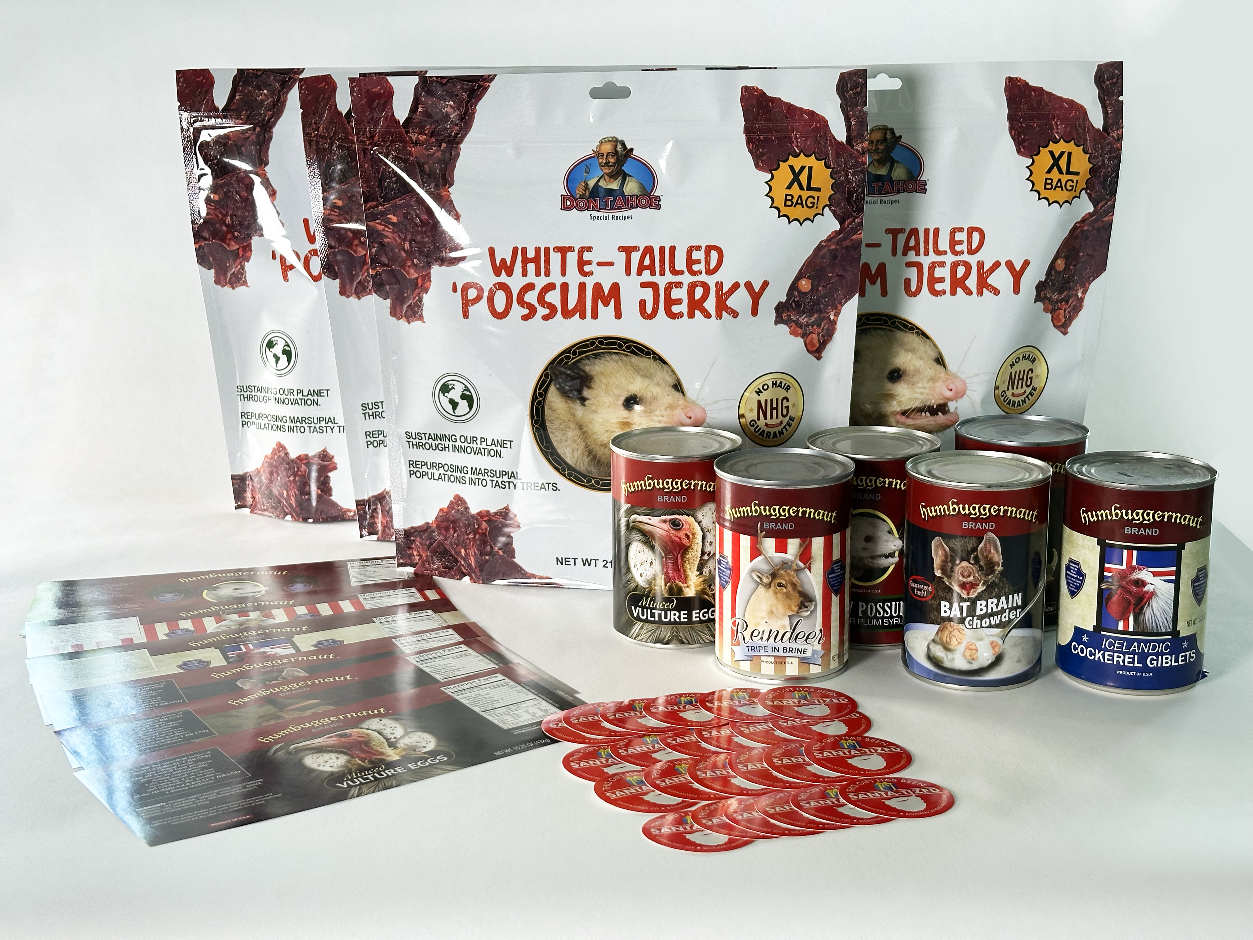 The Ultimate Gag Kit featuring all the Humbuggernaut and Don Tahoe products