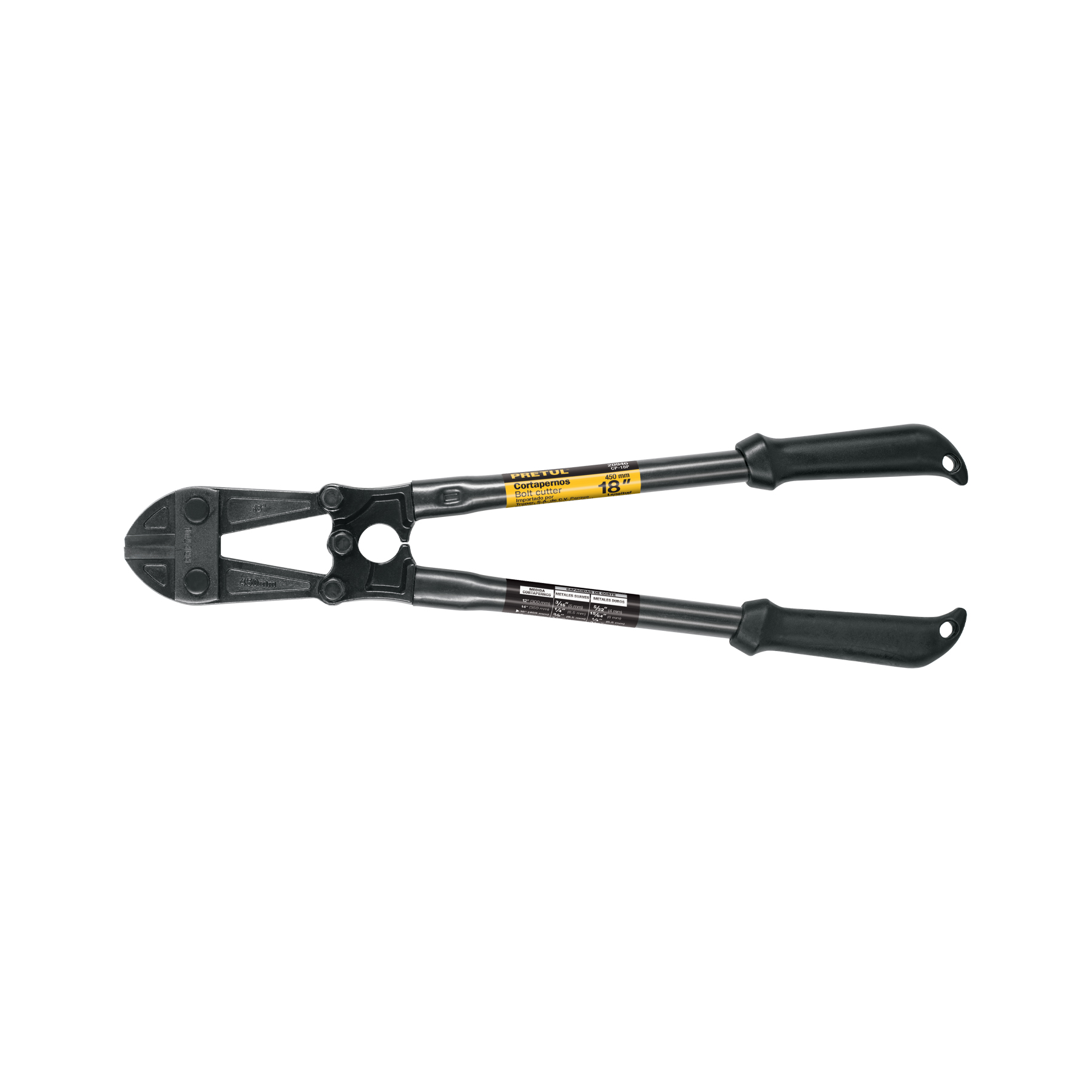 CORTAPERNOS 18"MANGO TUBULAR PRETUL