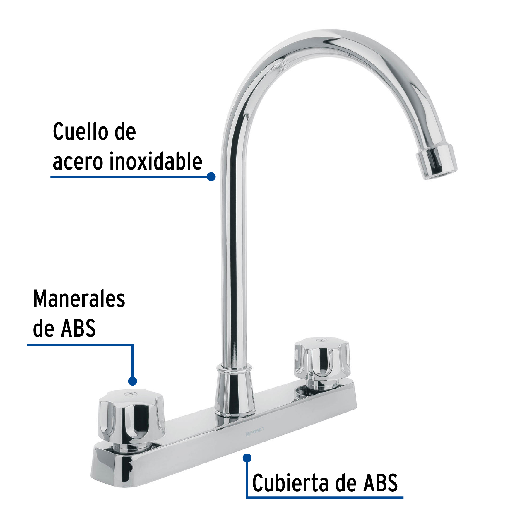 MEZCLADORA PARA FREGADERO FP-320 FOSET BASIC