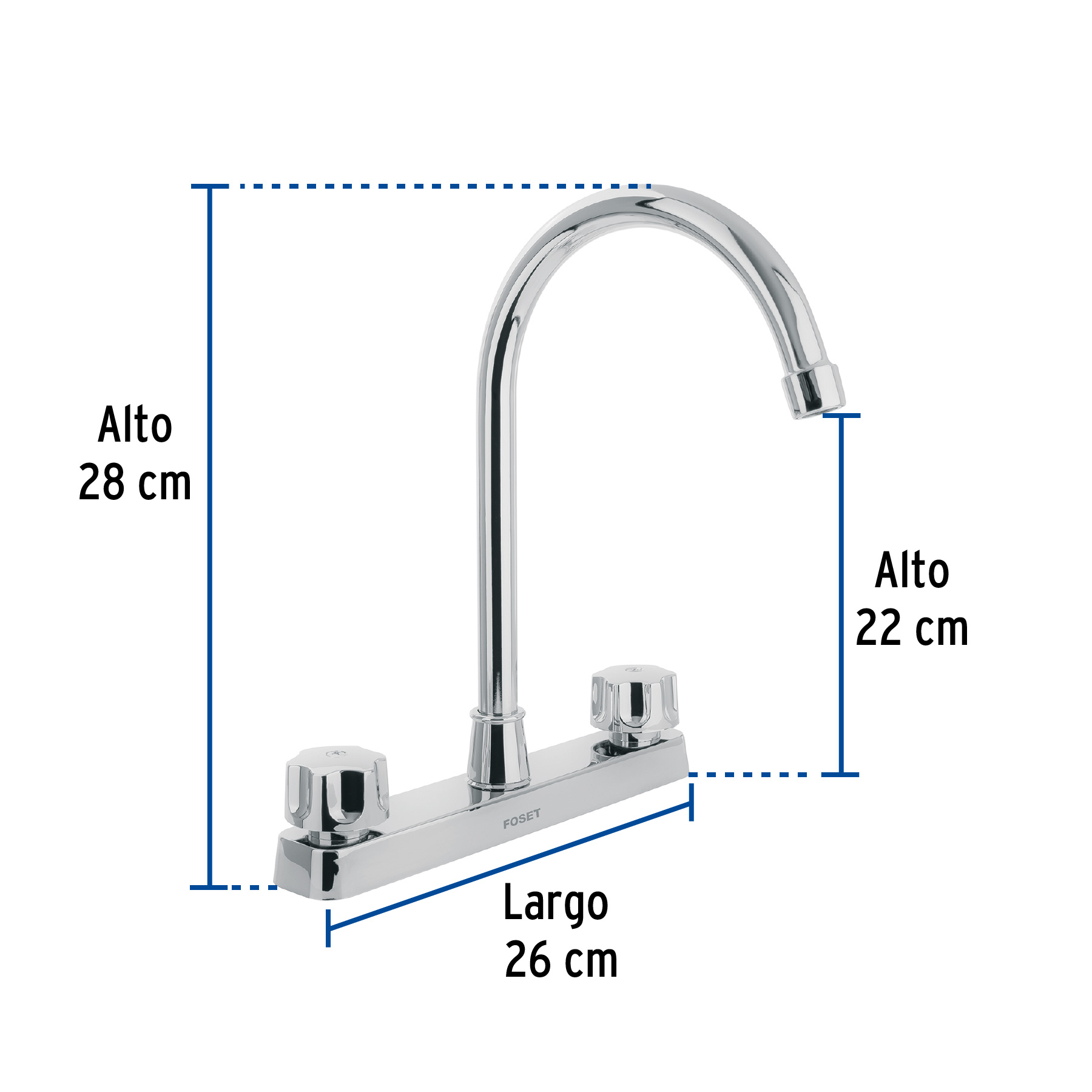 MEZCLADORA PARA FREGADERO FP-320 FOSET BASIC