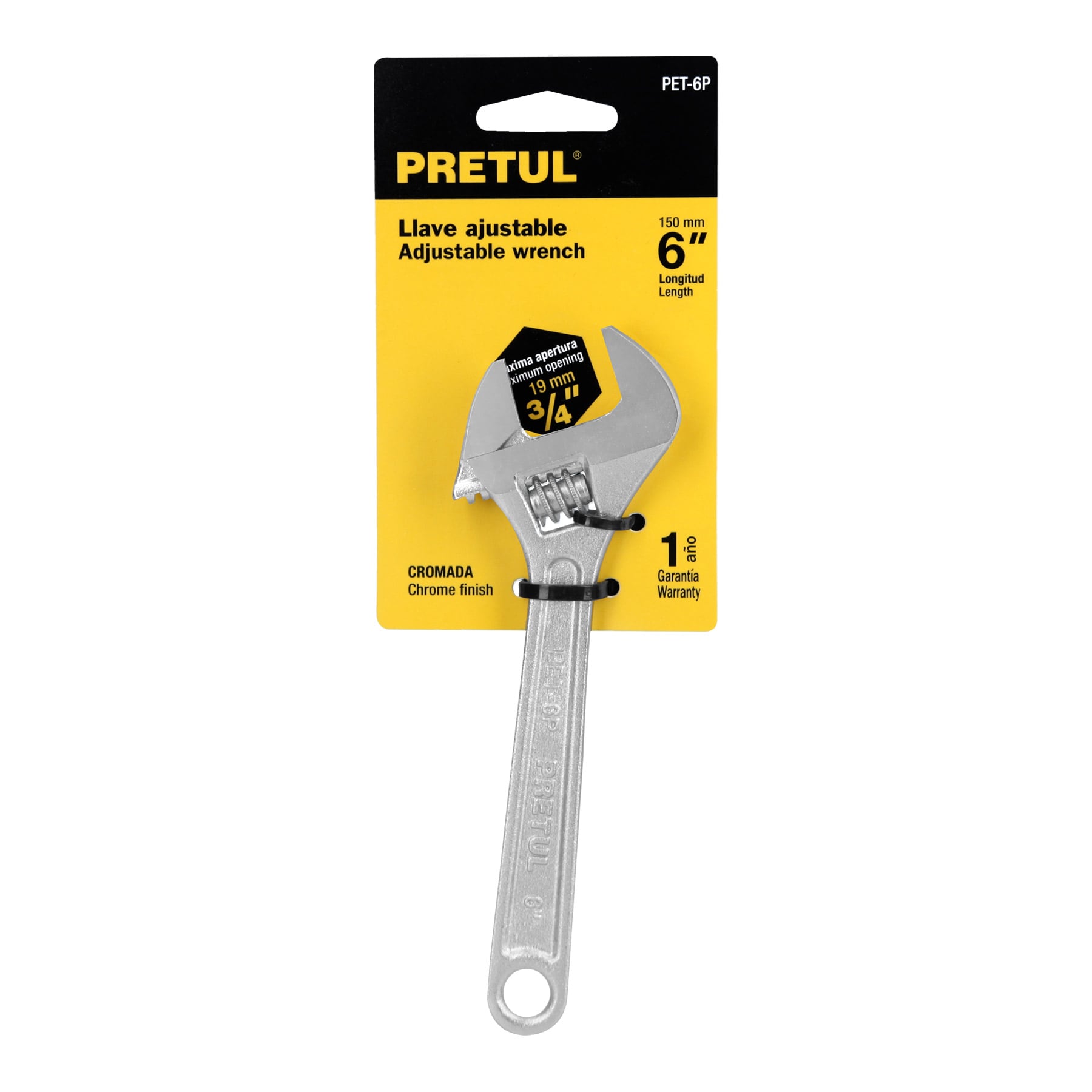 LLAVE AJUSTABLE 6" PRETUL