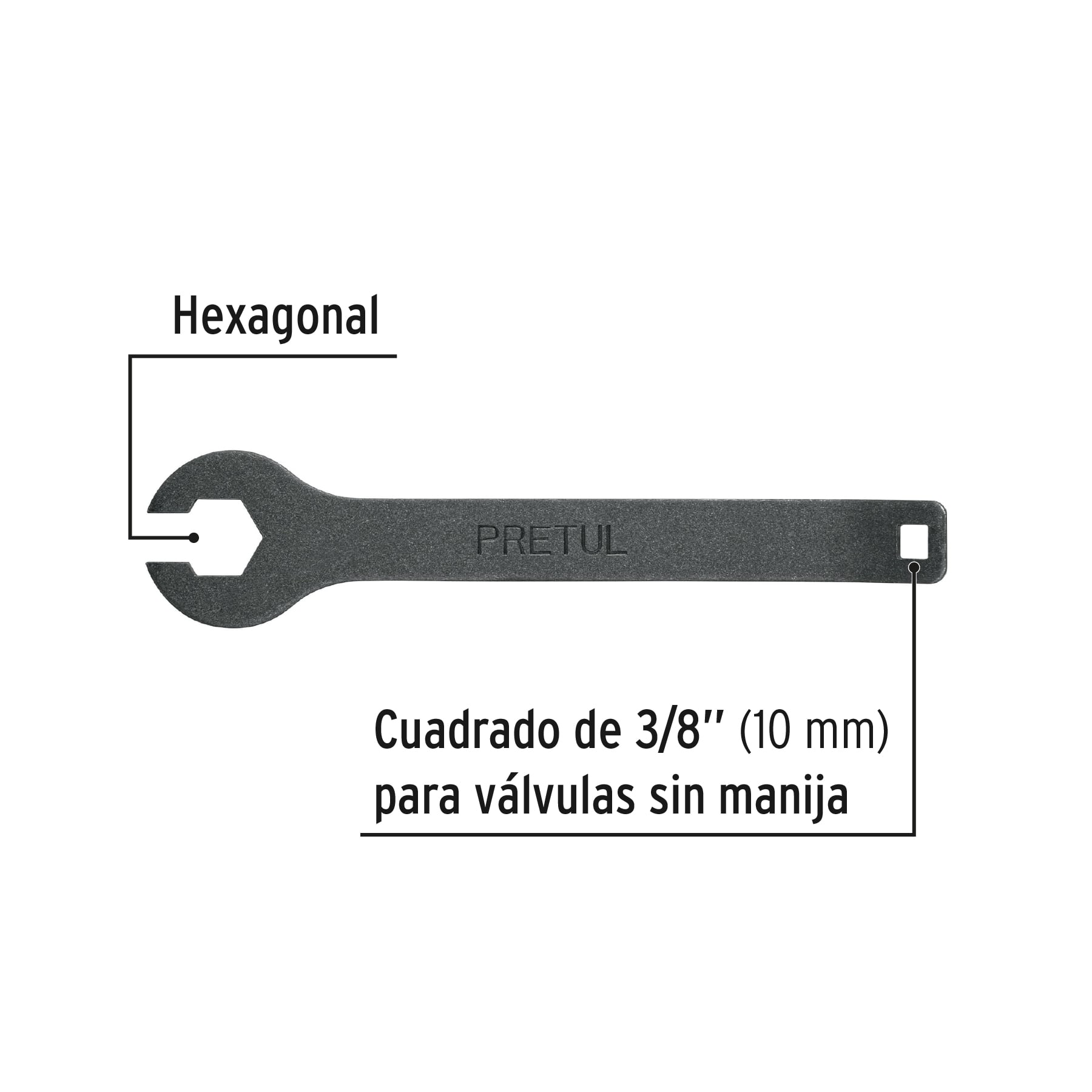 LLAVE PARA TANQUE DE GAS 7/8 PRETUL