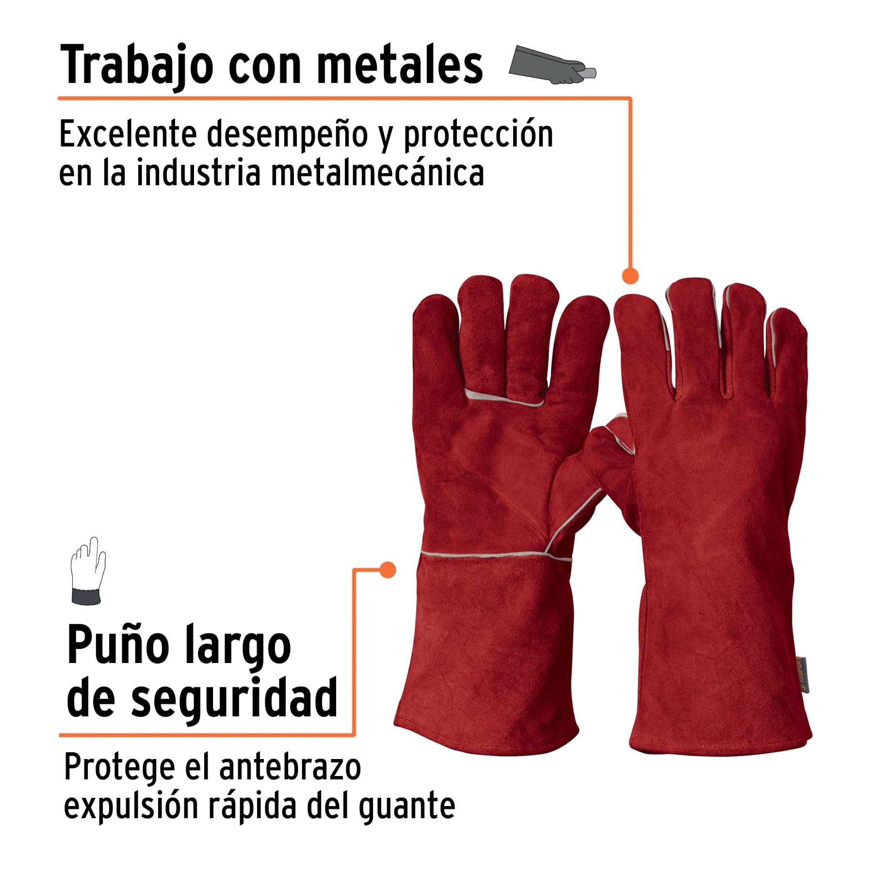 GUANTES PARA SOLDAR ROJOS TRUPER