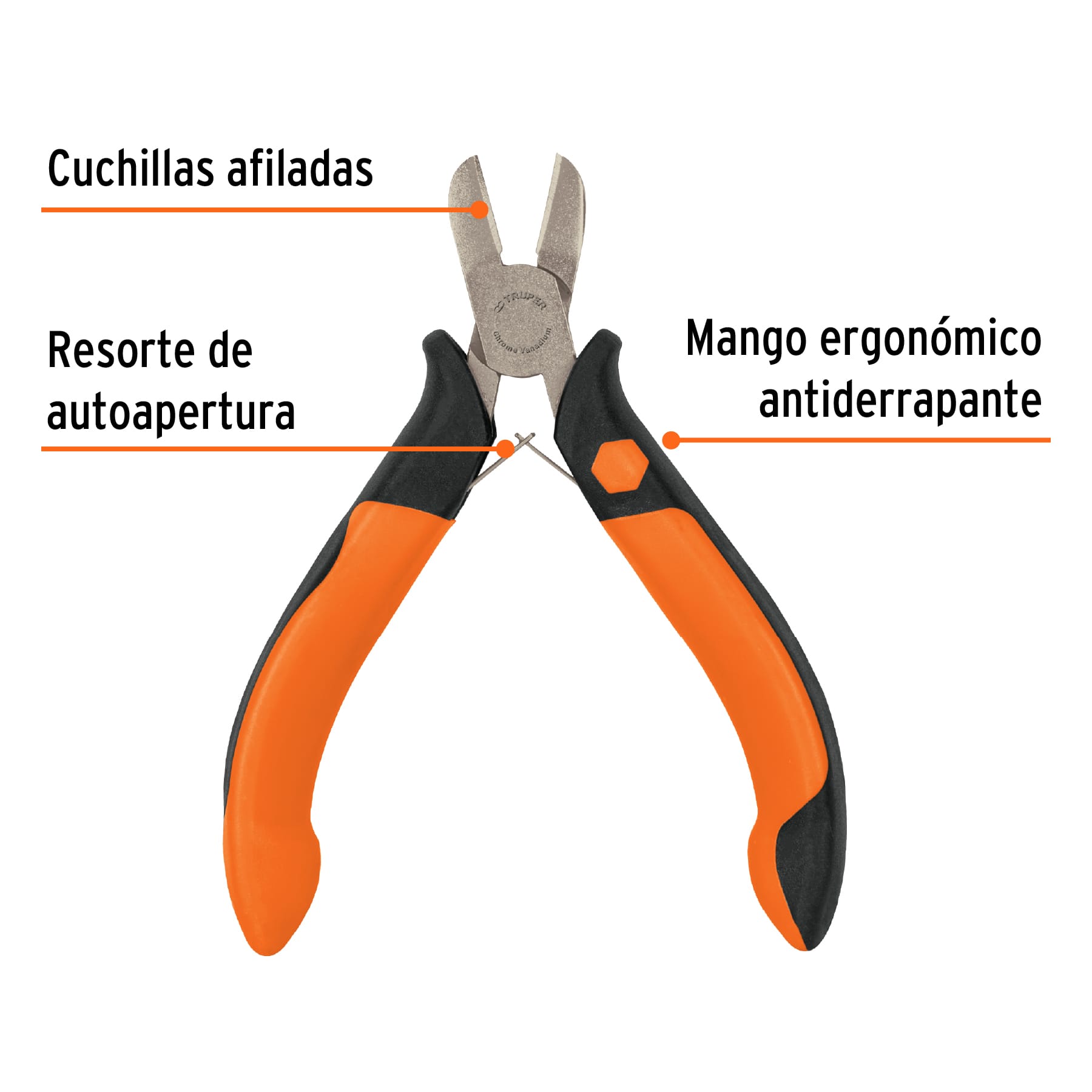MINI PINZA DE CORTE DIAGONAL 4" TRUPER