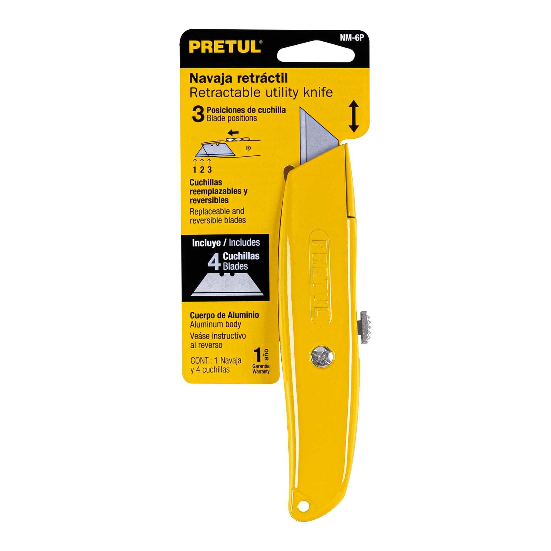  NAVAJA RETRACTIL 6" PRETUL