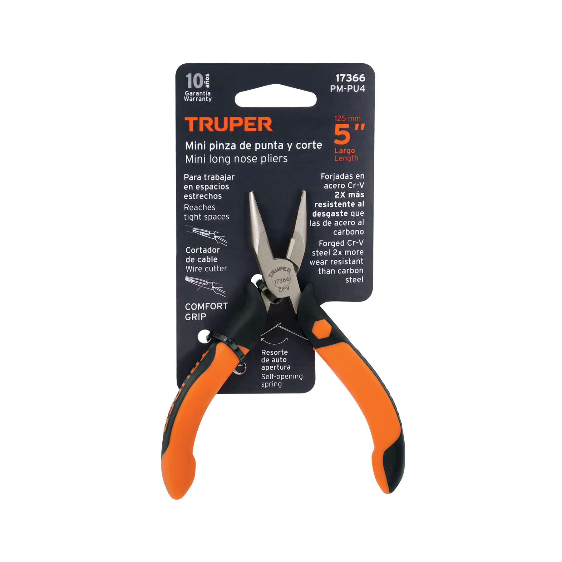 MINI PINZA DE CORTE DIAGONAL 4" TRUPER