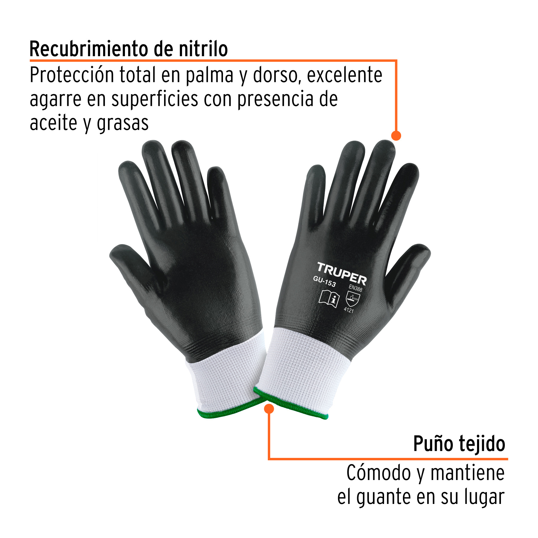 GUANTES DE NITRILO GRANDES TRUPER
