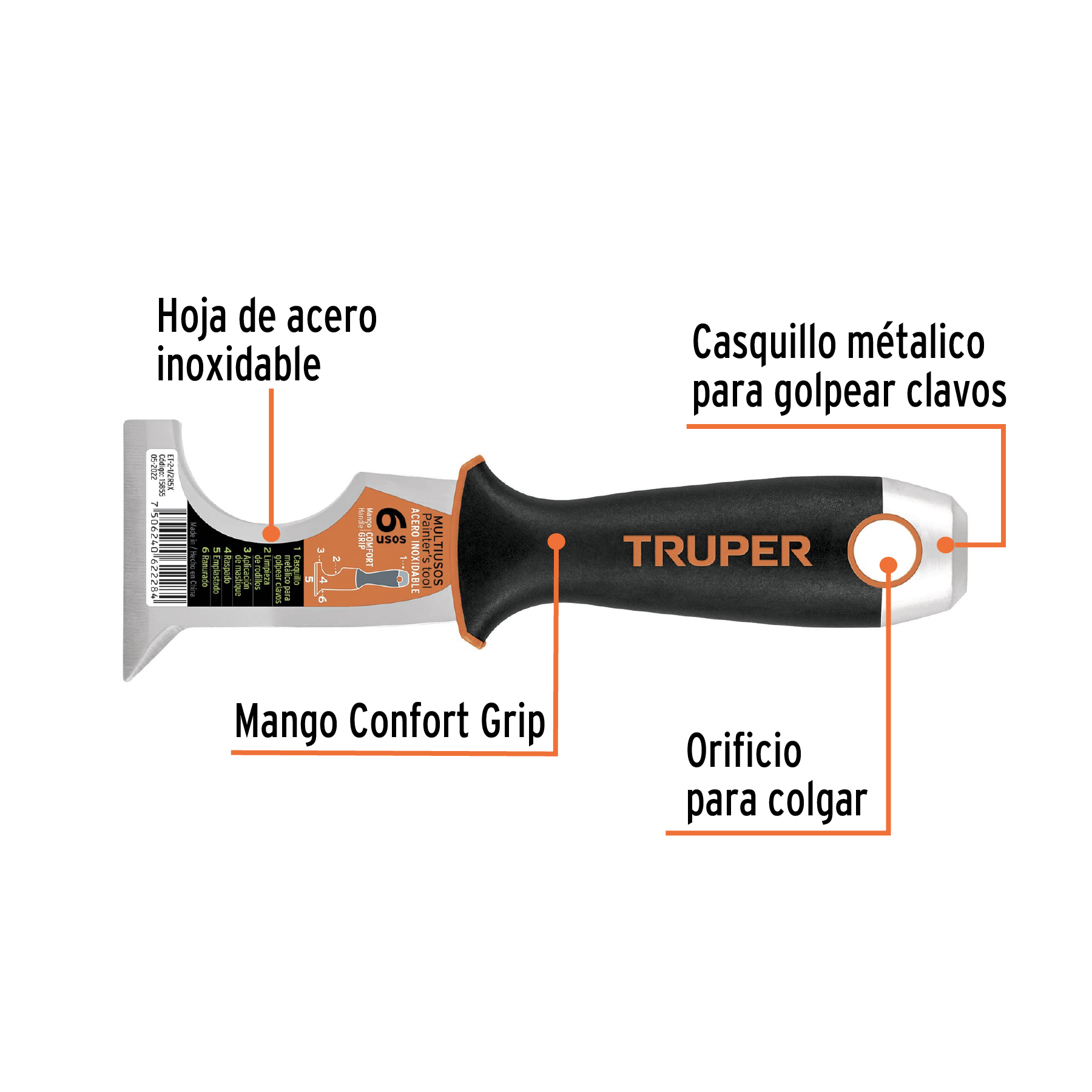 ESPATULA MULTIUSOS 6" TRUPER