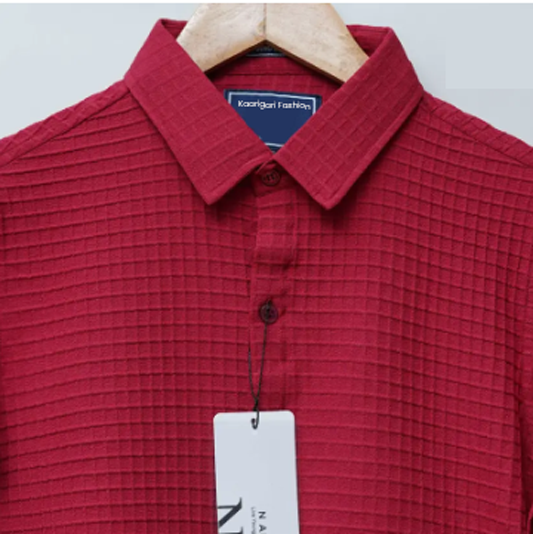 Red Popcorn Short Sleeve Shirt - Kaarigari Fashion