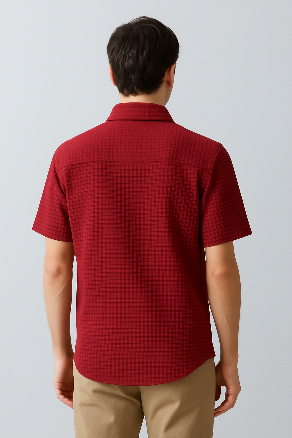 Red Popcorn Short Sleeve Shirt - Kaarigari Fashion