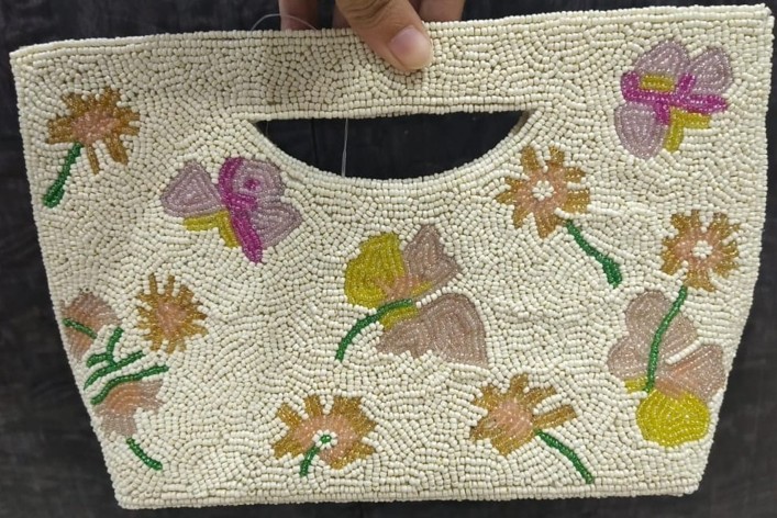 Handcrafted Beaded Clutch Bag