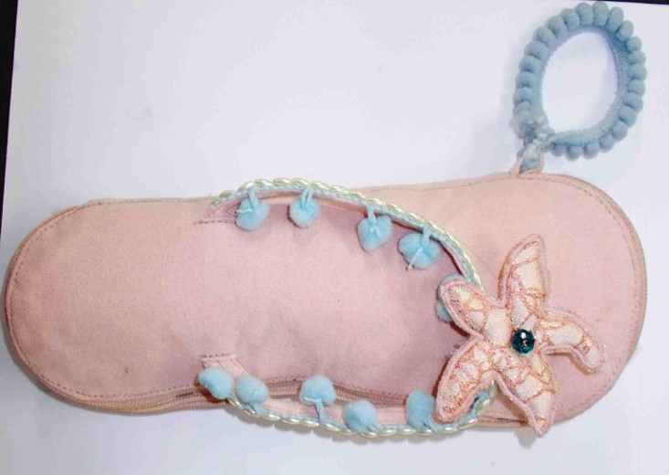 Plush Flip-Flop Pencil Case