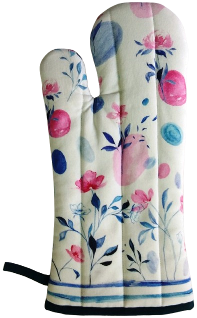 Floral Oven Mitt