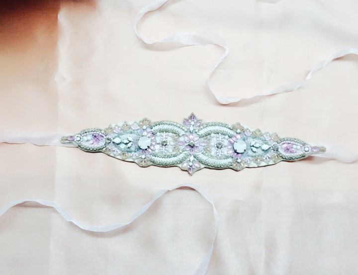 Handmade Beaded Bridal Belt