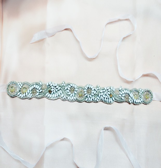 Crystal Beaded Bridal Sash